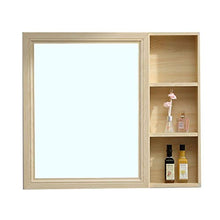 Armadietti a specchio Alluminio dello Spazio Bagno Mobile A Specchio Armadietto di Immagazzinaggio umidità Alluminio dello Spazio Specchio da Parete HD (Color : Bianca, Size : 60 * 13 * 70cm)