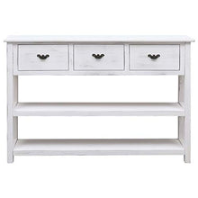 FAMIROSA Credenza Bianco Anticato 115x30x76 cm in Legno