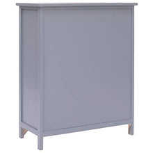 Tidyard Armadietto Grigio 60x30x75 cm in Legno di Paulownia