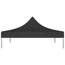 vidaXL Tetto per Tendone per Feste 2x2 m Nero 270 g/m²
