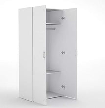 Esidra Armadio Bianco Doppia Anta, 78 X 49 X 175 Cm