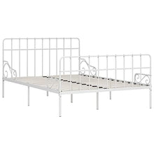 SKM Giroletto con Doghe Bianco in Metallo 140x200 cm (23.6kg)