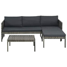 vidaXL Divani Set da Giardino 9pz in Polyrattan Grigio Canapè Sofa da Giardino - Arredi Casa
