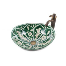 Baila - Lavabo Talavera dipinta a mano, modello Cerames, 46 x 38 x 15 cm, in Messico