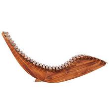 vidaXL Legno di Acacia Sedia a Sdraio Dondolo Esterni Letto Lettino Prendisole