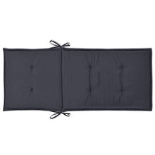 UnfadeMemory 2 Pz Cuscini per Sedie da Giardino Comoda e soffice Imbottitura Antracite 120x50x3 cm