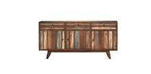 Hanper Dynamic24 - Credenza retrò, stile vintage, con 3 cassetti, 145 x 40 x 75 cm
