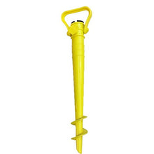Welim - Picchetto di supporto per ombrelloni e parasole per la spiaggia o il giardino; colore giallo