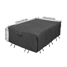 Copertura per Mobili Impermeabile Giardino Patio Mobili Cover Sedie da Tavolo da Esterno