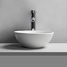 Lavabo da bagno, bianco, 32 x 32 x 14 cm, realizzato in ceramica alla moda