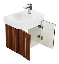 Mobile bagno con lavabo Geberit Icon XS 53cm a destra noce