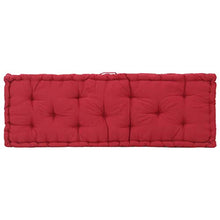 OUSEE Cuscini per Pallet e Pavimento 2 pz in Cotone Rosso bordò
