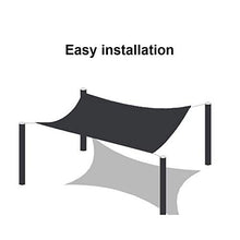 WQZF Rete Ombreggiante Nera, utilizzata pergarage per Animali Domestici del Balcone del Giardino ECC, può Essere protetta dal Vento e dai Raggi ultravioletti,2x6m(6 * 20ft)