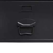 vidaXL Armadio in Metallo Stile Industriale 90x40x180cm Nero Schedario Ufficio