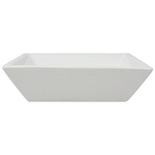 lavabo Quadrato in Ceramica per bagno Interno 41,5 x 41,5 x 12 cm Bianco