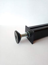 Piede per letto centrale e rinforzo, altezza da 20 a 32 cm, colore nero (PLC200N)