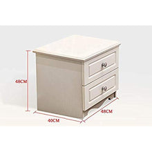SLL- Moderna Minimalista Bianco di Legno Solido Comodino Locker, Comodino Comodino