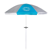 Aktive 62176 – Ombrellone da spiaggia, 180 cm, con picchetto integrato e protezione UV 50, colore: blu