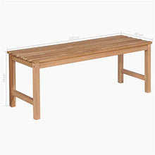 BIGTO - Panca da Giardino in Legno massello di Teak