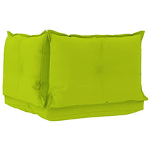 vidaXL Cuscini per Divano Pallet 3 pz Verde Brillante in Tessuto