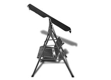 Dondolo da giardino a 3 posti, poltrona da giardino con parasole, sedia oscillante da esterno per giardino, cortile, terrazza, hotel, piscina