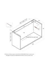 tft Mobile Bagno Sospeso 100 cm in Legno Ibiza Bianco Opaco