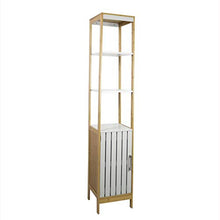 Vidal Regalos Armadio ausiliare in bambù, bianco, 159 cm