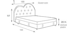 Letti Per Dormire.it - Letto Cuore Imbottito Matrimoniale King Size con Contenitore