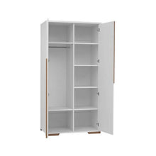 Armadio 2 ante Pinio Snap - Bianco e legno