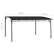 Wakects Tenda da sole con ombrellone da giardino, 4 x 3 x 2,25 m