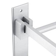 Portasciugamani in alluminio Space portasciugamani con 5 accessori da bagno per bagno a gancio