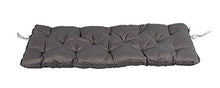Meerweh, Cuscino per panchina a 3 posti, Grigio, 150 x 50 x 10 cm
