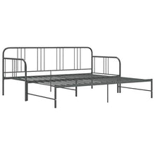 vidaXL Telaio Divano Letto Estraibile Grigio in Metallo 90x200 cm