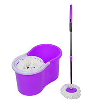 SSAYY Mop Set di Secchielli per Mocassino con Rotazione A 360 Gradi Ruota per Pulizia in Microfibra Mocio per Pavimento Rotante Facile da Strizzare   con 2 Teste per Mop in Microfibra