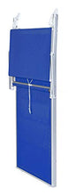 VERDELOOK Lettino da Mare con Parasole, Struttura in Alluminio Telo in textilene, 186x61x38 cm, Blu