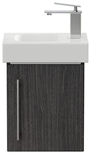 Mobile bagno con lavabo Geberit Icon 38cm a destra antracite venato