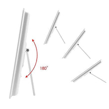 Specchio per il trucco Specchio con 16 LED Specchio cosmetico con interruttore Touch Dimmer Supporto a batteria per bagno da viaggio,Bianca