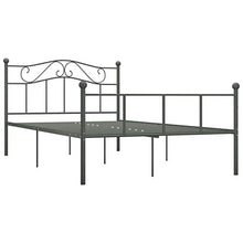 Tidyard Giroletto Grigio in Metallo 140x200 cm,Metallo,Forte e Robusto,Design Elegante,Confortevole