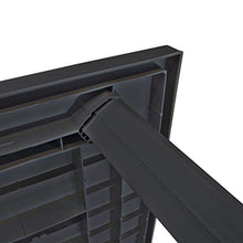 SKM Tavolo da Giardino Antracite 126x76x72 cm in Plastica