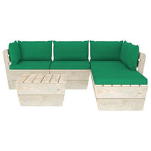 FAMIROSA Set Divani da Giardino su Pallet 6 pz con Cuscini Legno Abete-3557