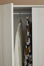 Armadio guardaroba 2 ante 2 cassetti laminato Eucalipto 77x52x182 cm