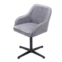 Mendler Sedia Regolabile Sala Pranzo Soggiorno HWC-F82 Velluto Struttura Nera Grigio
