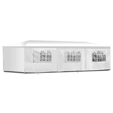 BOUDECH Tenda/Gazebo per Feste Impermeabile Bianco Tendone per Fiere,Feste e Mercati. Disponibile in Due Misure 3x6 e 3x9 (3x9 M)