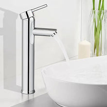 Alto Rubinetto Bagno Lavabo, BONADE Miscelatore Monocomando Elegante Lavabo Bagno Rubinetto per Lavabo e bagno Argento