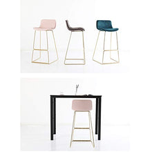 LILIS Barhocker Sgabelli da Bar,Sedia Bancone Cucina Colazione con Seduta Imbottita, più Comoda (Color : Gray, Size : Seat Height 65cm)