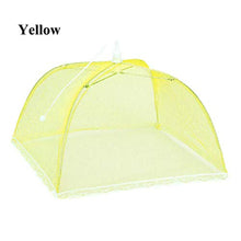 Fenteer Tenda per alimenti con schermo per picnic, barbecue, campeggio, esterno, riutilizzabile e pieghevole - Giallo