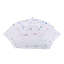 JIUZUI - Copertura per alimenti in rete, pieghevole, per picnic, campeggio, colore: Bianco