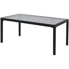 vidaXL Set Mobili da Giardino 4 pz Tavolino Sedie e Panchina da Esterno Nero
