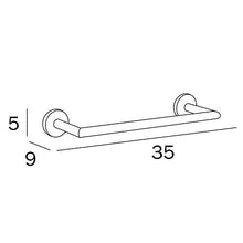 INDA, A1018ACR Gealuna Portasalviette, Ottone, Cromato, 9 x 35 x 5 cm