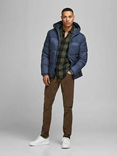 JACK&JONES JJDrew Piumino con Cappuccio Blu 12173867 M